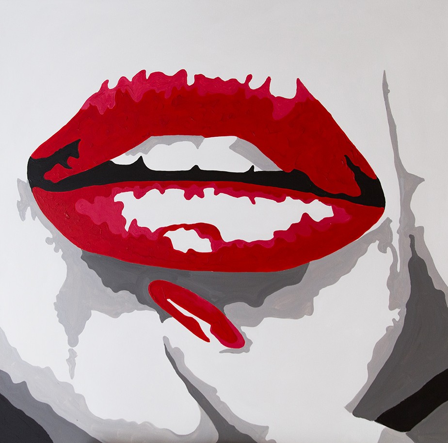 quadro moderno lips
