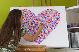 artkarmy dipinto cuore