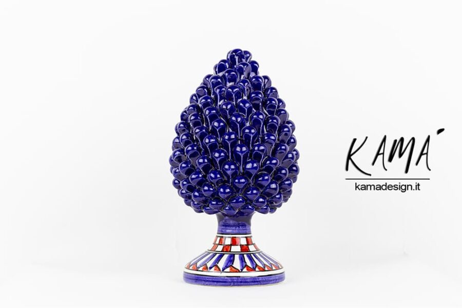 pigna ceramica blu 