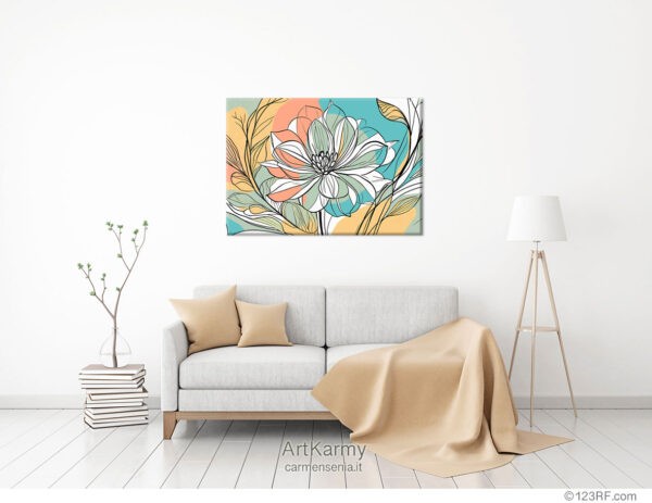 dipinto floreale moderno