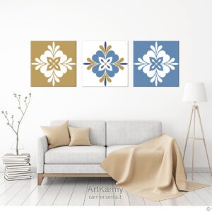 maiolica tris dipinti